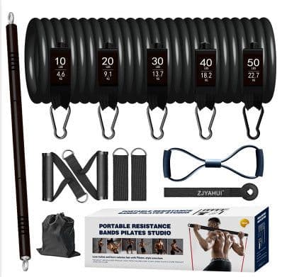 image-Fitness resistance band tension rope elastic rope cover