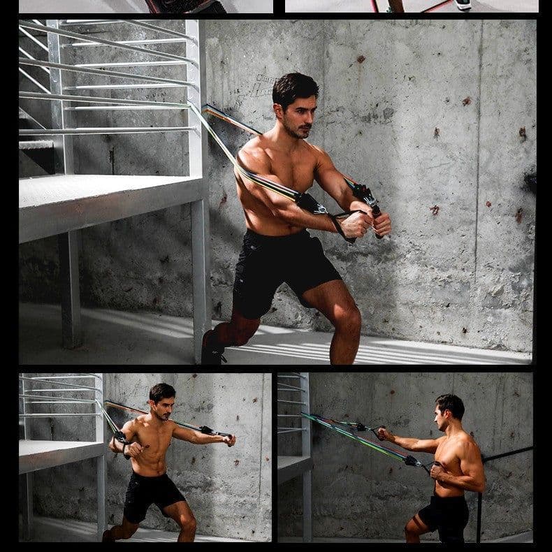 image-Fitness resistance band tension rope elastic rope cover