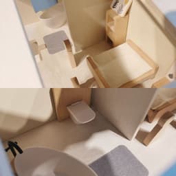 image-Baby Simulation Small Villa Assembled Doll Room Toys