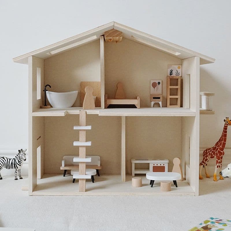 image-Baby Simulation Small Villa Assembled Doll Room Toys