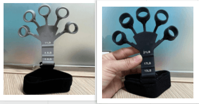 image-Silicone Grip Device Stretcher Finger Gripper Strength Trainer Strengthen Rehabilitation Training