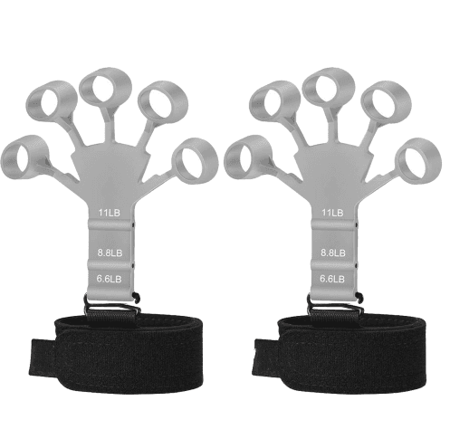 image-Silicone Grip Device Stretcher Finger Gripper Strength Trainer Strengthen Rehabilitation Training