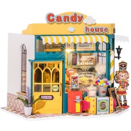 image-Robotime Rolife Rainbow Candy House DIY Miniature House For Kids Girls Xmas Gifts 3d Wooden Puzzle Dollhouse Funny Creative Toys