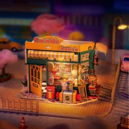image-Robotime Rolife Rainbow Candy House DIY Miniature House For Kids Girls Xmas Gifts 3d Wooden Puzzle Dollhouse Funny Creative Toys