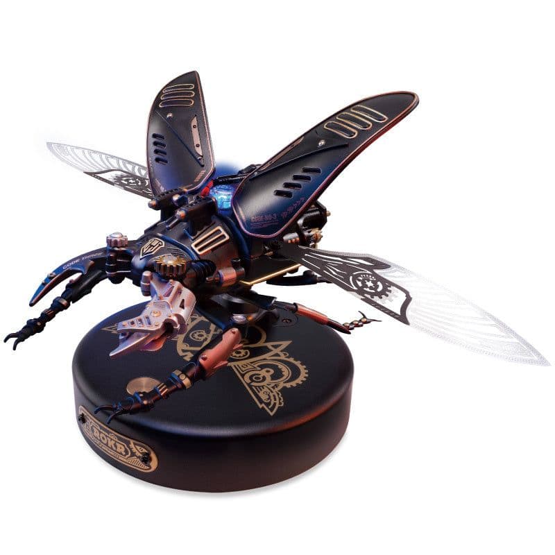 image-Robotime Rokr The Storm Beetle DIY Moveable Mechanic Organism 3D Puzzle Series Steampunk Design Funny Toys For Kids Child