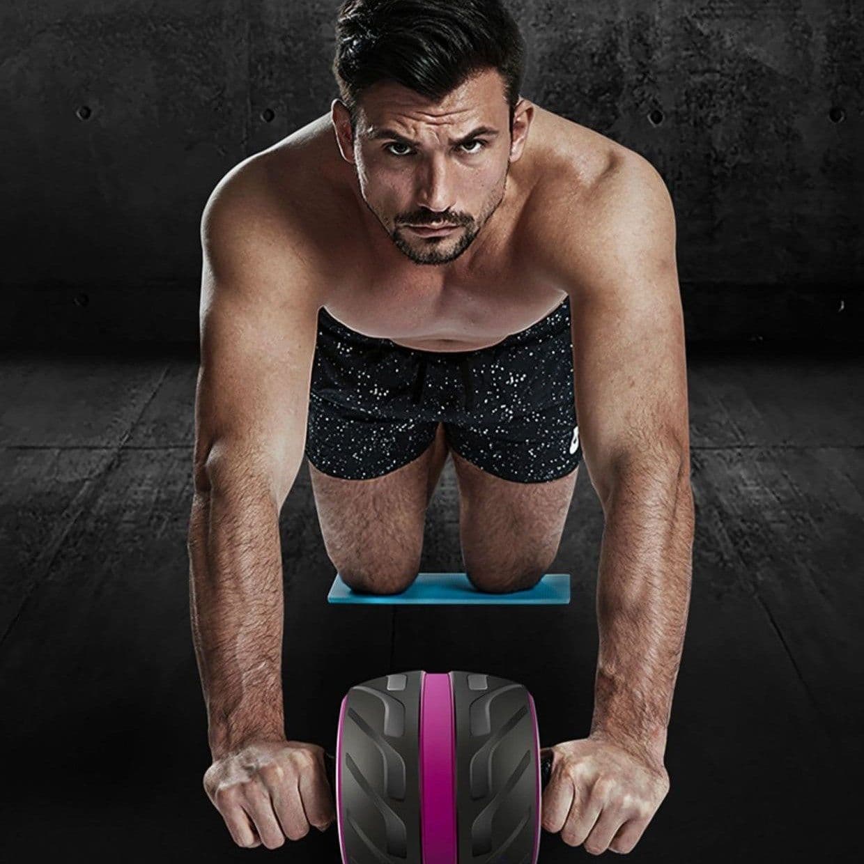 image-Automatic Rebound Abs Trainer Mute Abs Wheel Roller