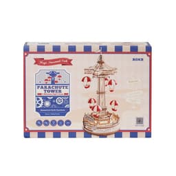image-Robotime ROKR Parachute Tower DIY Music Box Moveable Magic Amusement Park For Kids Birthday Xmas Gifts 3D Wooden Puzzle