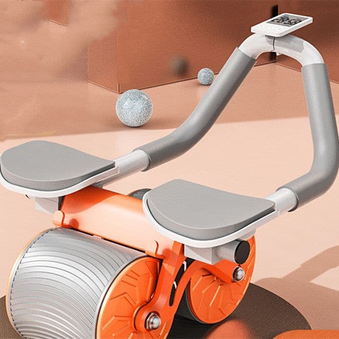 image-Beginner's Automatic Rebound Belly Wheel Fitness Equipment