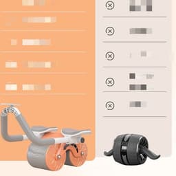 image-Beginner's Automatic Rebound Belly Wheel Fitness Equipment