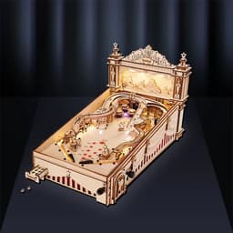 image-Robotime ROKR DIY Pinball Machine 3D Wooden Puzzle Amusing Table Game EG01