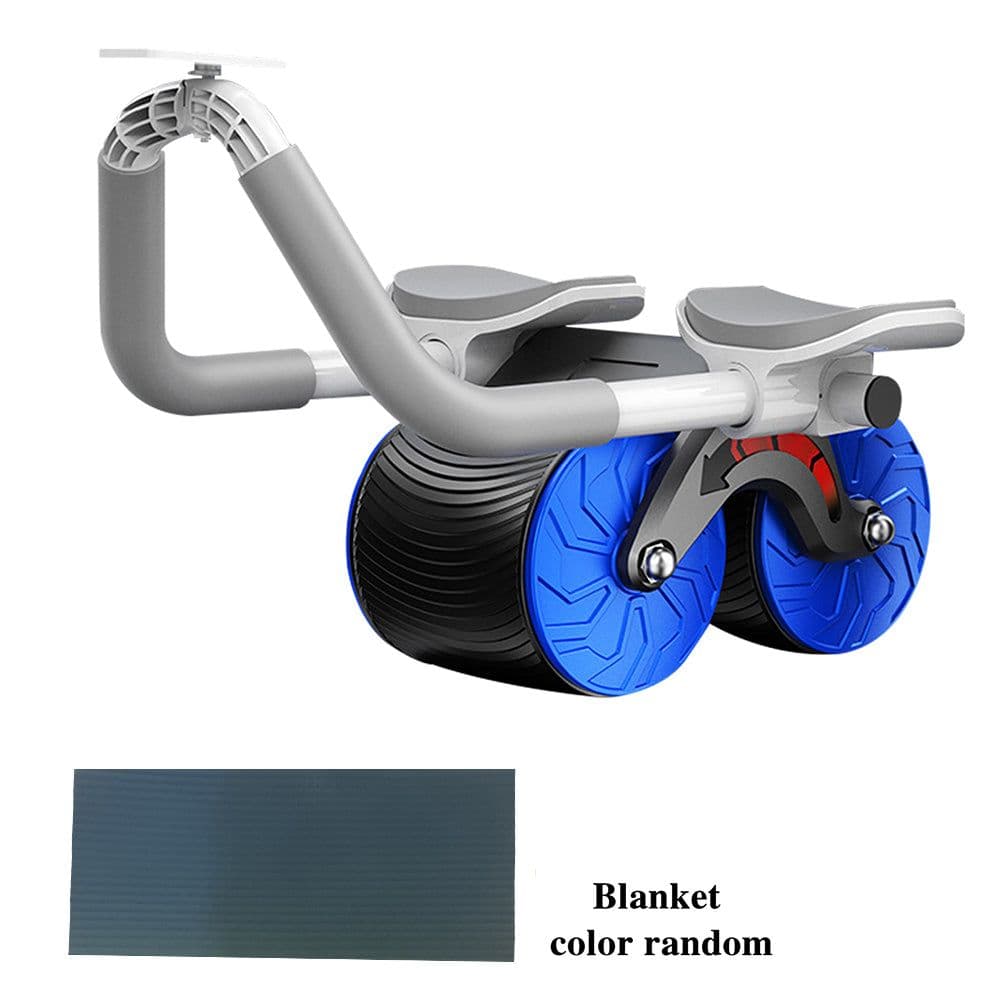 image-Male And Female Household 2 In 1 Exercise Belly Wheel Indoor Fitness Sports