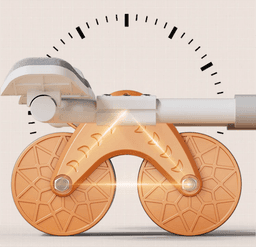 image-Male And Female Household 2 In 1 Exercise Belly Wheel Indoor Fitness Sports