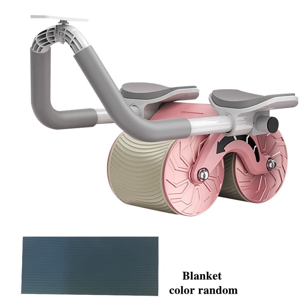 image-Male And Female Household 2 In 1 Exercise Belly Wheel Indoor Fitness Sports