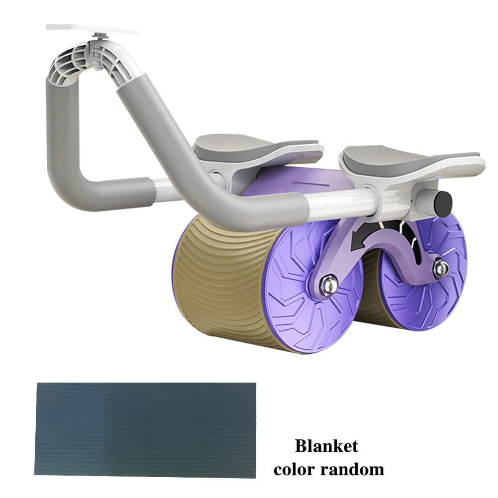 image-Male And Female Household 2 In 1 Exercise Belly Wheel Indoor Fitness Sports