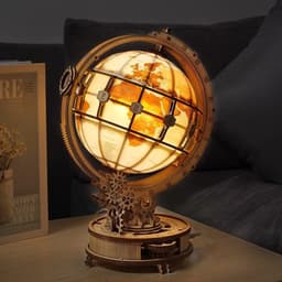 image-Rokr Luminous Globe 3D Wooden Hot Selling 180PCS Model Building Block Kits Toy