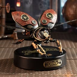 image-Robotime Rokr Metal 3D Puzzles Games Rhinoceros Beetle Punk Style Gift For Birthday Easy Assembly Mechanical Design Toys - MI01