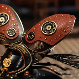 image-Robotime Rokr Metal 3D Puzzles Games Rhinoceros Beetle Punk Style Gift For Birthday Easy Assembly Mechanical Design Toys - MI01