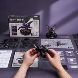 image-Robotime Rokr Stag Beetle Metal 3D Puzzles Games Punk Style Gift For Birthday Easy Assembly Mechanical Design DIY Toys - MI03