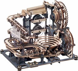 image-Robotime ROKR Marble Night City 3D Wooden Puzzle Games Assembly Waterwheel Model Toys For Children Kids Birthday Gift
