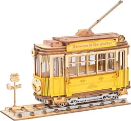 image-Robotime Rolife Vintage Car Model 3D Wooden Puzzle Toys For Chilidren Kids