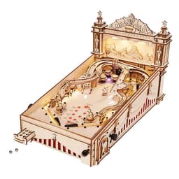 image-ROKR 3D Puzzle Pinball Machine Wooden Puzzle Brainteaser Building Toy