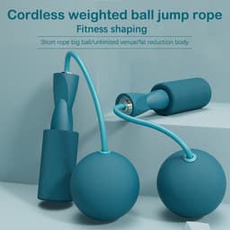 image-Training Jump Rope Set Fitness Jump Ropes And Silicone Handles For Women Men Kids With Speed Cordless Ball Adjustable Anti-Tangle PVC Wire Rope For Fitness Crossfit Indoor Outdoor Workout