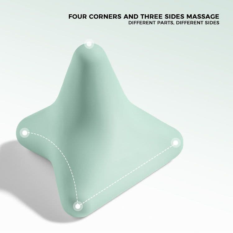 image-Silicon Massage Cone Triangular Relax Apparatus Ball Psoas Muscle Release Thoracic Spine Back Neck Scapula Foot Yoga Apparatus
