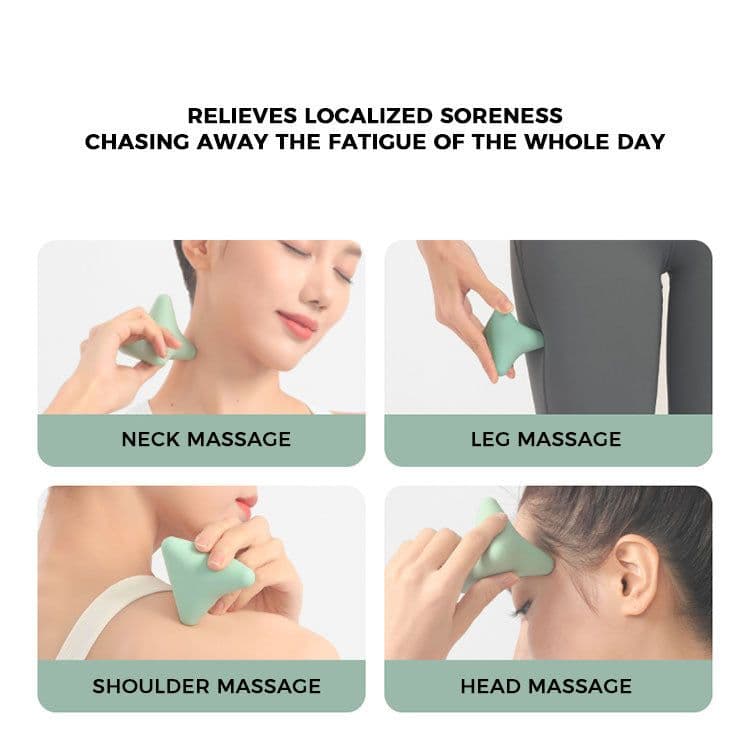 image-Silicon Massage Cone Triangular Relax Apparatus Ball Psoas Muscle Release Thoracic Spine Back Neck Scapula Foot Yoga Apparatus