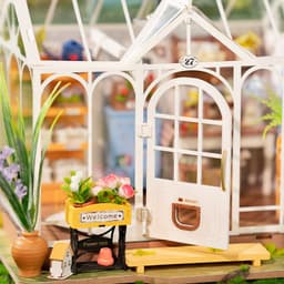 image-Rolife Mengyu Flower Minature House DIY Building Toys With LED Light For Gifts