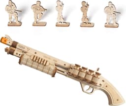 image-ROKR Wooden Puzzle Gun Toys Model DIY 3D Building Kits For Gifts
