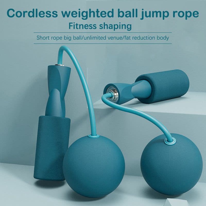 image-Weighted Cordless Jump Rope For Effective Fitness Training - Perfect For Indoor And Outdoor Workouts Training Jump Rope Set Fitness Jump Ropes And Silicone Handles For Women Men Kids