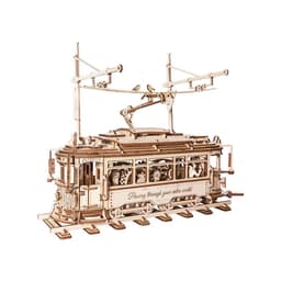 image-Rokr Classic City Tram 3D Wooden Puzzle LK801 Building Toys Jigsaw For Xmas Gift