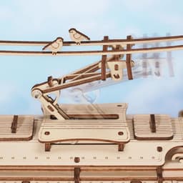 image-Rokr Classic City Tram 3D Wooden Puzzle LK801 Building Toys Jigsaw For Xmas Gift
