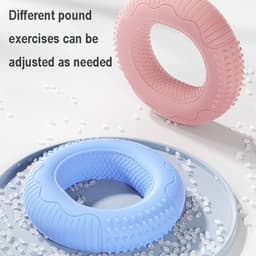 image-Silicone Adjustable Hand Grip Arm Strength Exercise Gripping Ring Fitness Gym Finger Forearm Trainer Carpal Expander Hand Grip Strengthener Silicone Rings Fingers Forearms Exercises Grip Trainer