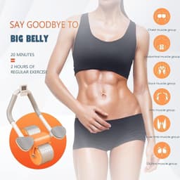image-Abdominal Wheel Automatic Rebound Elbow Support Anti-Slip Fitness Roller Train