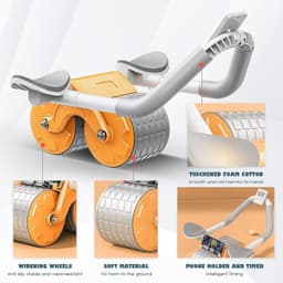 image-Abdominal Wheel Automatic Rebound Elbow Support Anti-Slip Fitness Roller Train