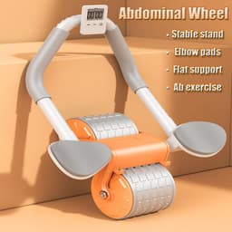 image-Abdominal Wheel Automatic Rebound Elbow Support Anti-Slip Fitness Roller Train