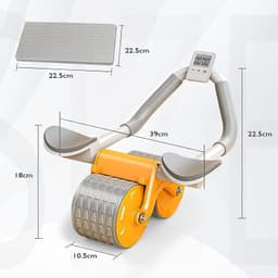 image-Abdominal Wheel Automatic Rebound Elbow Support Anti-Slip Fitness Roller Train