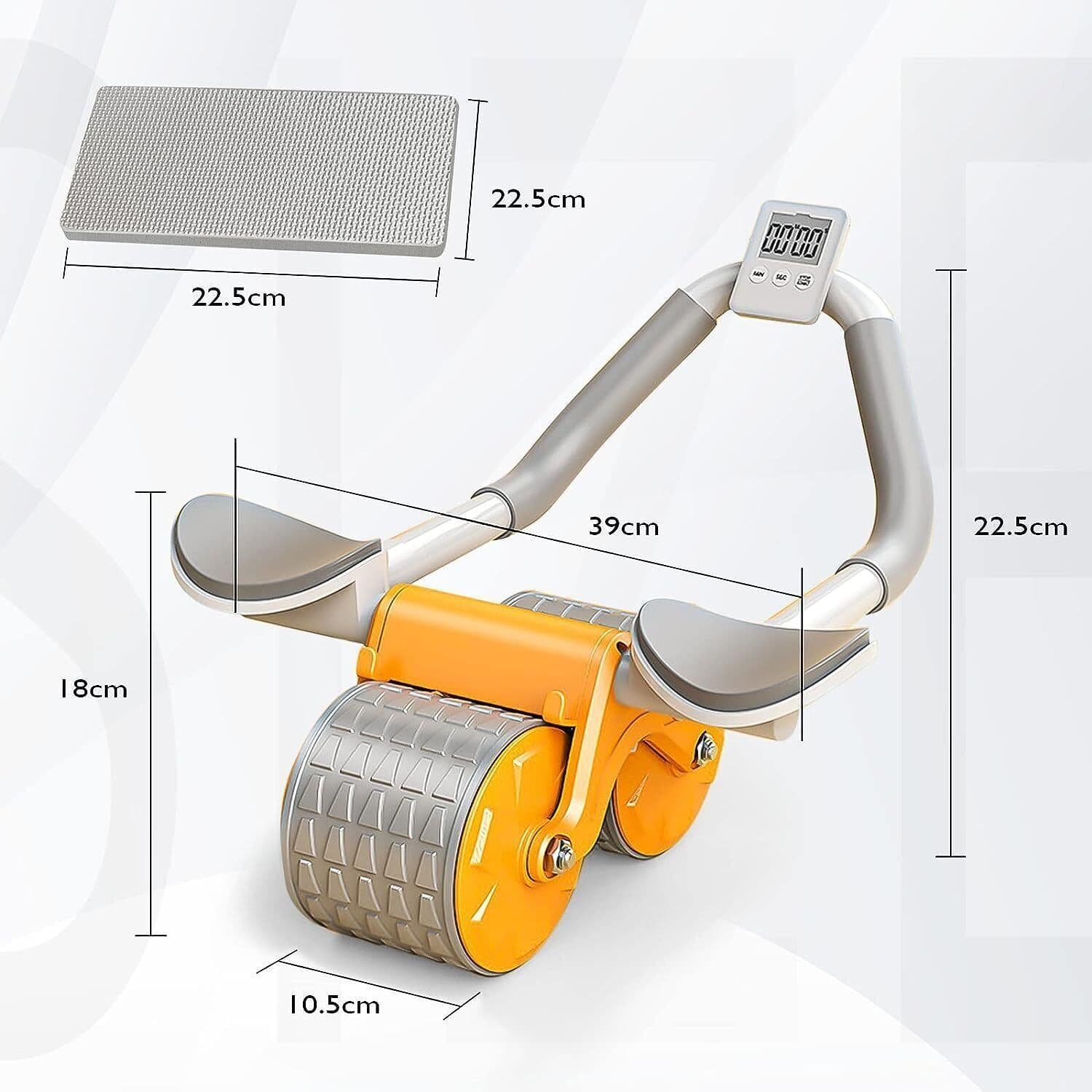 image-Abdominal Wheel Automatic Rebound Elbow Support Anti-Slip Fitness Roller Train