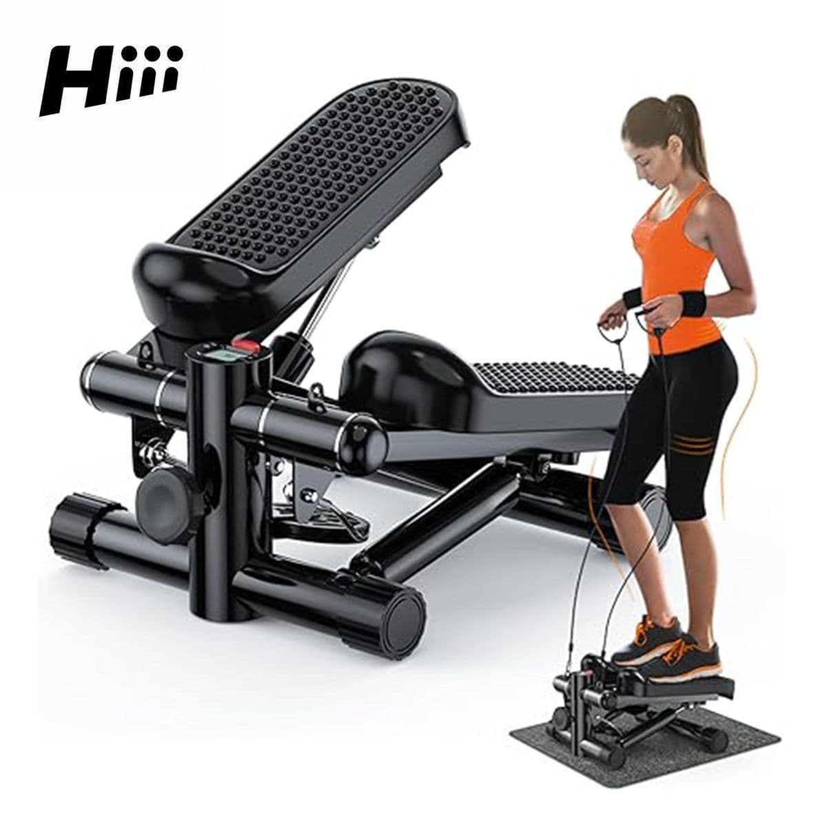 image-1pc,hiii,Steppers For Exercise At Home,Mini Stair Stepper 330 Lb Capacity,Workout Stepper Machine For Exercise,Mini Stepper With Resistance Bands