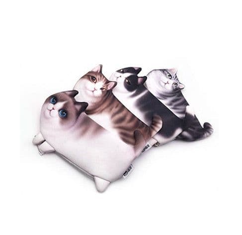 image-Cute Cat Makeup Case Travel Organizer Cosmetic Bags Neceser Toiletry Cosmetic Pencil Case 3D Printing Storage Pouch Gifts