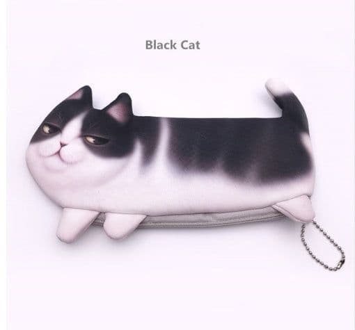image-Cute Cat Makeup Case Travel Organizer Cosmetic Bags Neceser Toiletry Cosmetic Pencil Case 3D Printing Storage Pouch Gifts