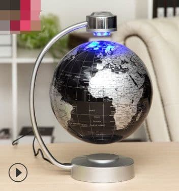 image-8 inch globe magnetic suspension office decoration company gift novelty creative birthday gift