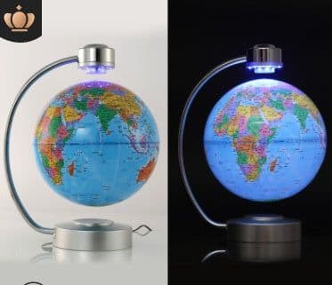 image-8 inch globe magnetic suspension office decoration company gift novelty creative birthday gift