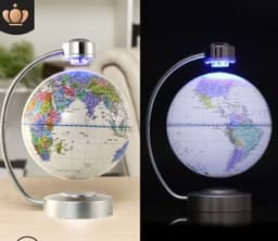 image-8 inch globe magnetic suspension office decoration company gift novelty creative birthday gift