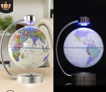 image-8 inch globe magnetic suspension office decoration company gift novelty creative birthday gift