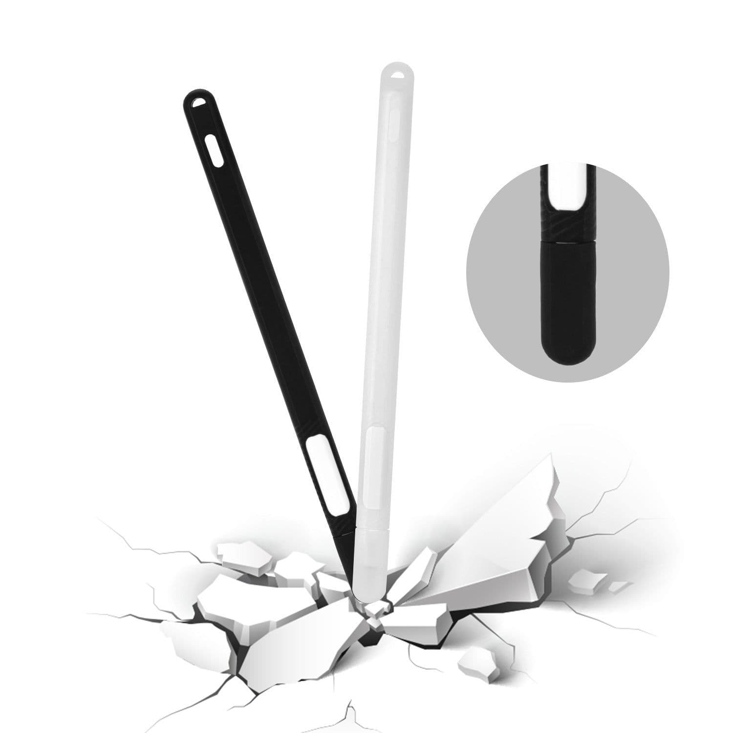 image-Touch Pen Set Pencil Silicone Touch Pen Set Stylus Storage Protective Cover Pencil Set