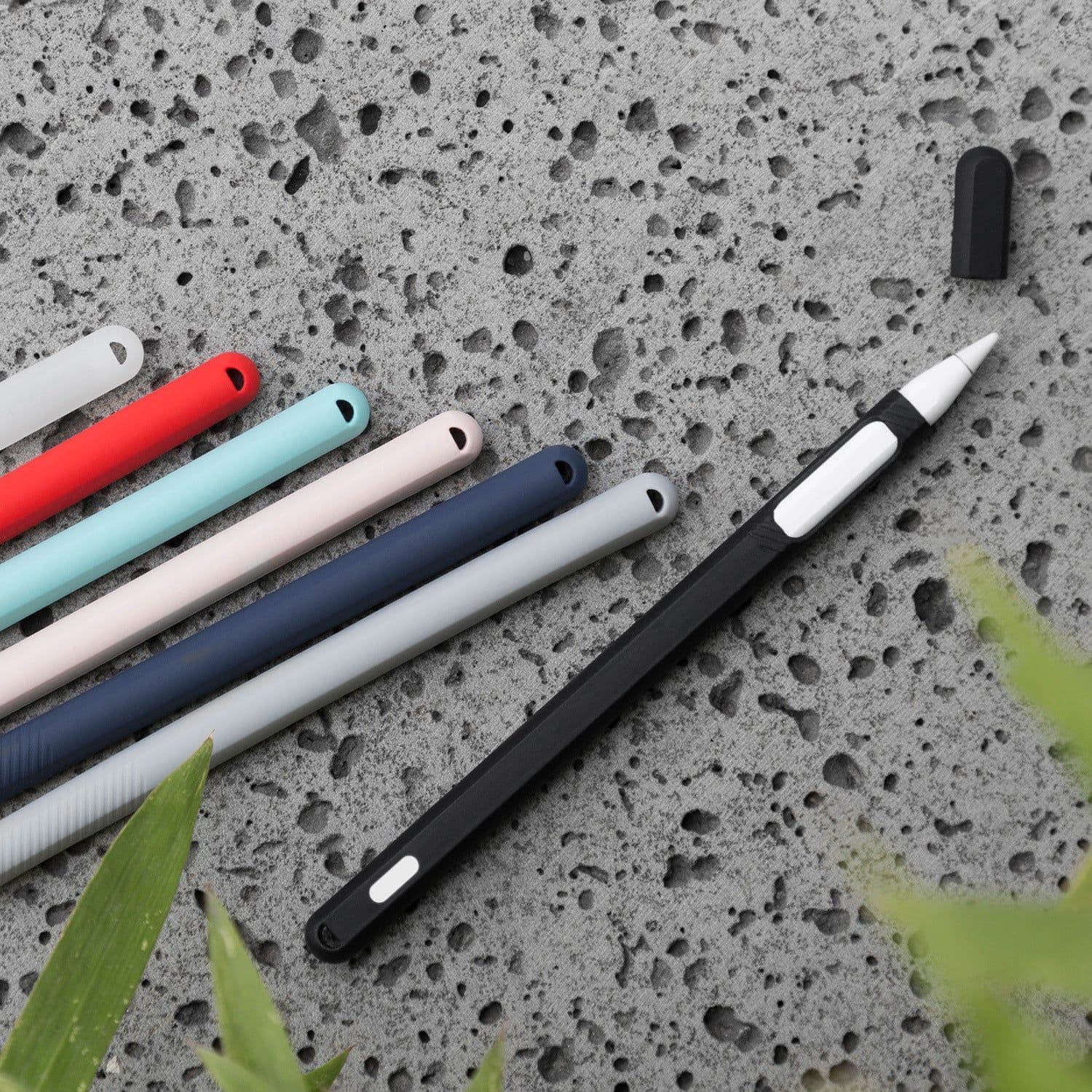 image-Touch Pen Set Pencil Silicone Touch Pen Set Stylus Storage Protective Cover Pencil Set