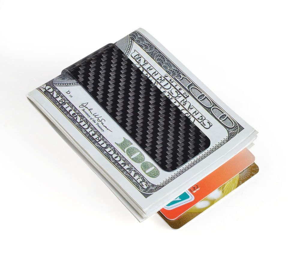 image-Minimalist Genuine Carbon Fiber Money Clips