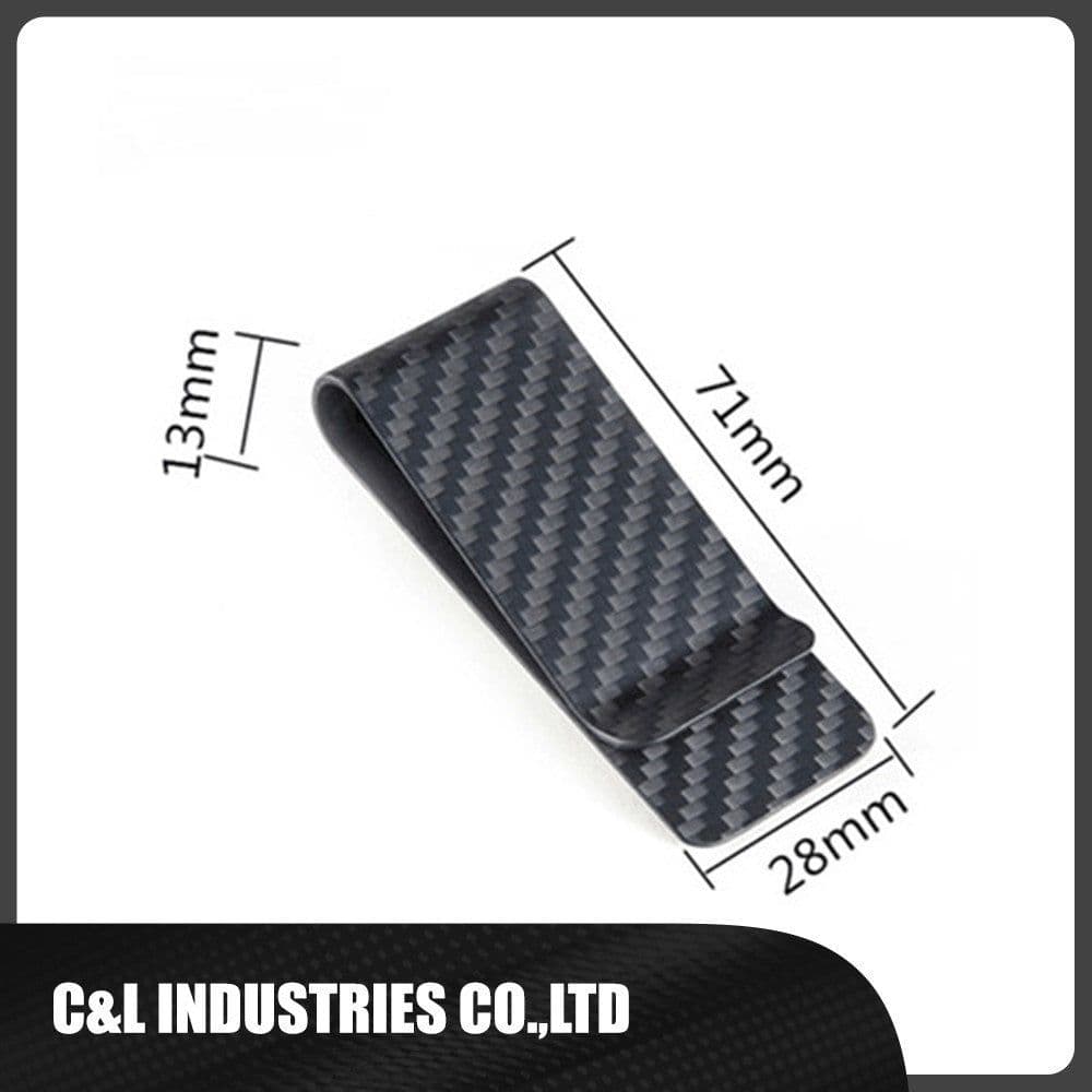 image-Minimalist Genuine Carbon Fiber Money Clips